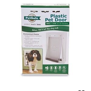 PetSafe Plastic Pet Door - White/Clear Gor Small Dog